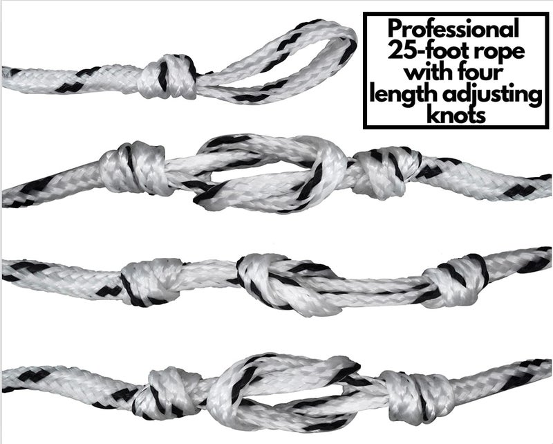 Shaka Pro Wakesurf Rope with Handle - Adjustable 25 Foot Tow Rope with 10" Handle - Image 3